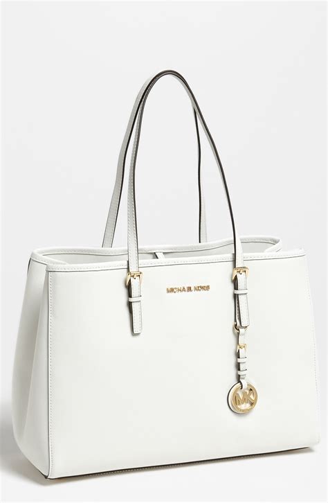 michael kors 38h5xttt2l optic white jet set|Michael Kors Jet Set Large East West Crossbody, Optic White.